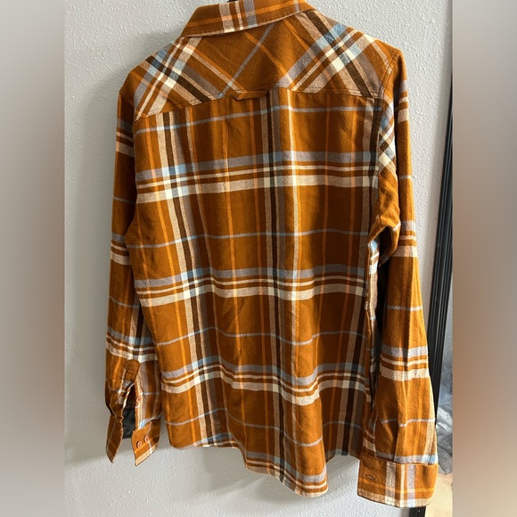 Sun+Stone flannel shirt. Orange, size M. - Picture 5 of 5
